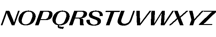 Right Gothic Variable 95 Font UPPERCASE