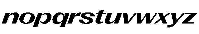 Right Gothic Variable 96 Font LOWERCASE