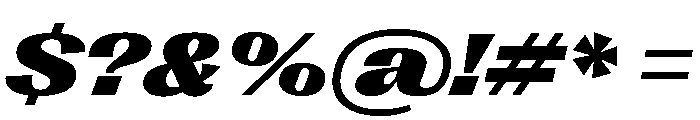 Right Gothic Variable 98 Font OTHER CHARS