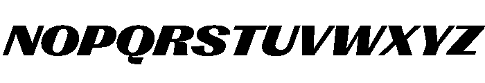 Right Gothic Variable 98 Font UPPERCASE