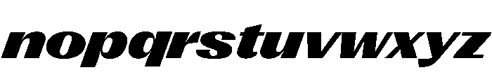Right Gothic Variable 98 Font LOWERCASE
