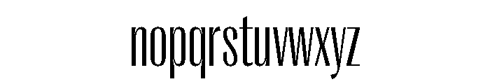 Right Gothic Variable 9 Font LOWERCASE