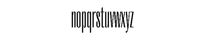 Right Gothic Variable Font LOWERCASE