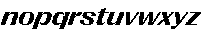 Right Gothic Wide Variable 12 Font LOWERCASE