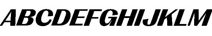 Right Gothic Wide Variable 13 Font UPPERCASE