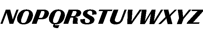Right Gothic Wide Variable 13 Font UPPERCASE