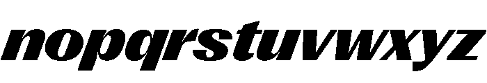 Right Gothic Wide Variable 14 Font LOWERCASE