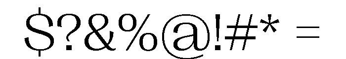 Right Gothic Wide Variable 2 Font OTHER CHARS
