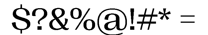 Right Gothic Wide Variable 3 Font OTHER CHARS