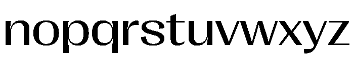 Right Gothic Wide Variable 3 Font LOWERCASE