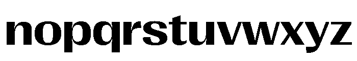 Right Gothic Wide Variable 5 Font LOWERCASE