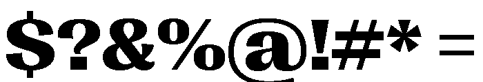 Right Gothic Wide Variable 6 Font OTHER CHARS