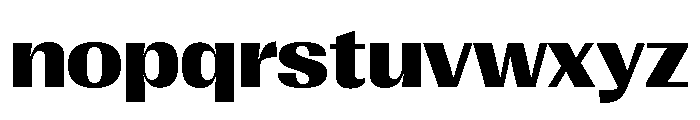 Right Gothic Wide Variable 6 Font LOWERCASE