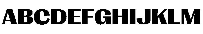 Right Gothic Wide Variable 7 Font UPPERCASE
