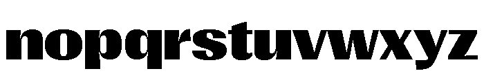 Right Gothic Wide Variable 7 Font LOWERCASE
