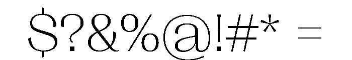 Right Gothic Wide Variable Font OTHER CHARS