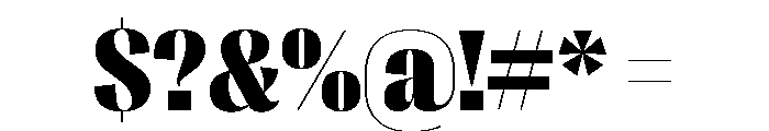 Right Sans Compact Variable 7 Font OTHER CHARS