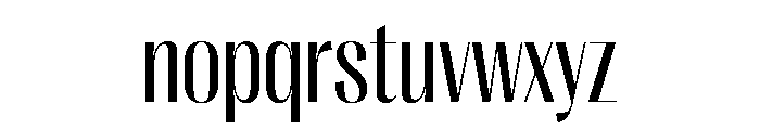 Right Sans Narrow Variable 3 Font LOWERCASE