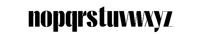 Right Sans Narrow Variable 7 Font LOWERCASE