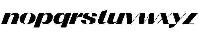 Right Sans Spatial Variable 13 Font LOWERCASE