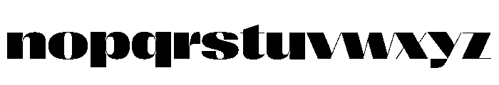 Right Sans Spatial Variable 7 Font LOWERCASE