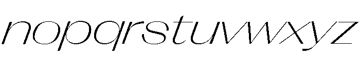 Right Sans Spatial Variable 8 Font LOWERCASE