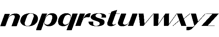 Right Sans Variable 96 Font LOWERCASE