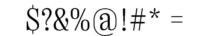 Right Serif Compact Variable 2 Font OTHER CHARS