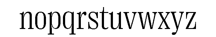 Right Serif Compact Variable 2 Font LOWERCASE