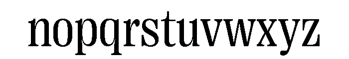 Right Serif Compact Variable 3 Font LOWERCASE