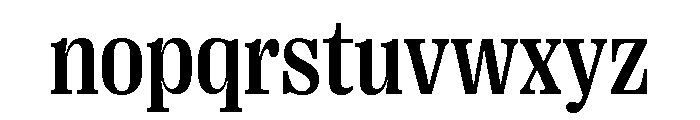 Right Serif Compact Variable 4 Font LOWERCASE