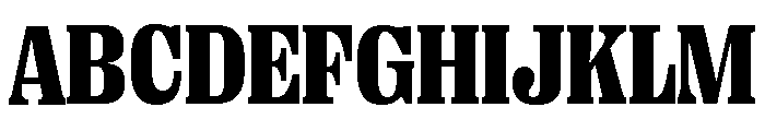 Right Serif Compact Variable 7 Font UPPERCASE