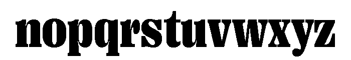 Right Serif Compact Variable 7 Font LOWERCASE