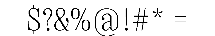Right Serif Compact Variable Font OTHER CHARS