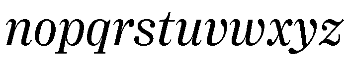 Right Serif Italic Variable 3 Font LOWERCASE