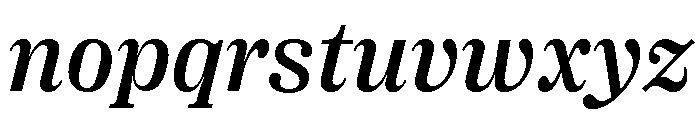 Right Serif Italic Variable 4 Font LOWERCASE