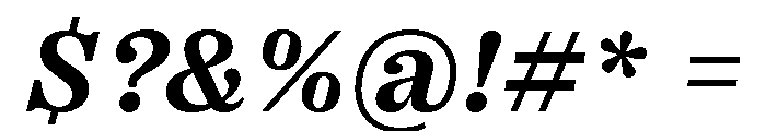 Right Serif Italic Variable 5 Font OTHER CHARS