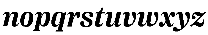 Right Serif Italic Variable 5 Font LOWERCASE