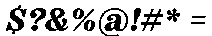 Right Serif Italic Variable 6 Font OTHER CHARS
