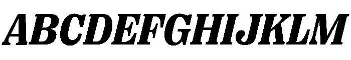 Right Serif Italic Variable 6 Font UPPERCASE