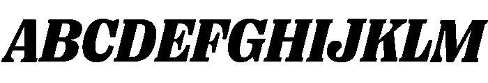 Right Serif Italic Variable 7 Font UPPERCASE