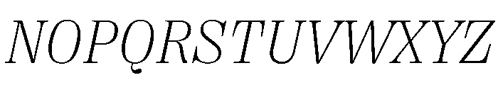 Right Serif Italic Variable Font UPPERCASE