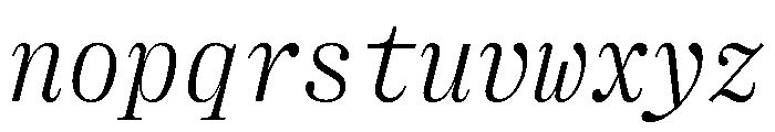 Right Serif Mono Italic Variable 2 Font LOWERCASE