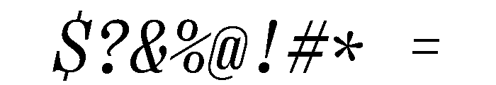 Right Serif Mono Italic Variable 3 Font OTHER CHARS