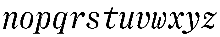 Right Serif Mono Italic Variable 3 Font LOWERCASE