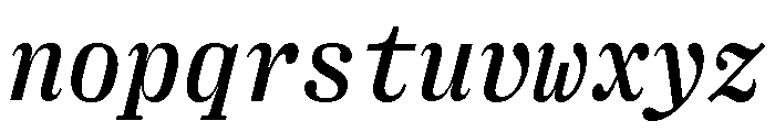 Right Serif Mono Italic Variable 4 Font LOWERCASE