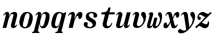 Right Serif Mono Italic Variable 5 Font LOWERCASE