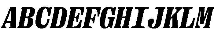 Right Serif Mono Italic Variable 7 Font UPPERCASE