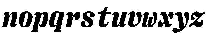 Right Serif Mono Italic Variable 7 Font LOWERCASE