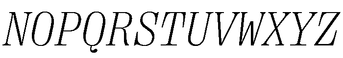 Right Serif Mono Italic Variable Font UPPERCASE